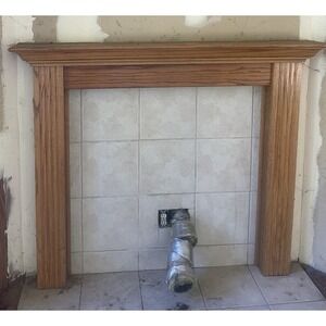 Oak Mantle Fireplace Mantle